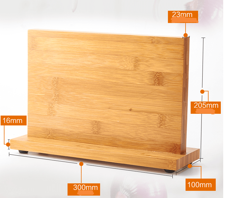 Bamboo Magnetic Knife Block