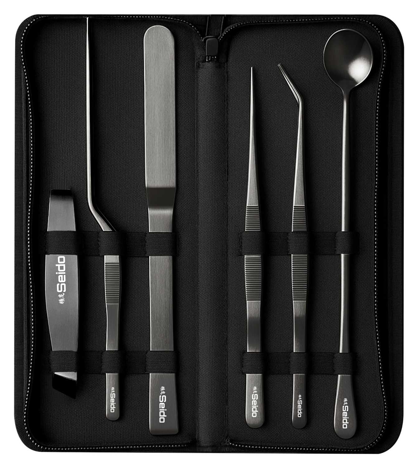 6-piece Plating Tweezer Set