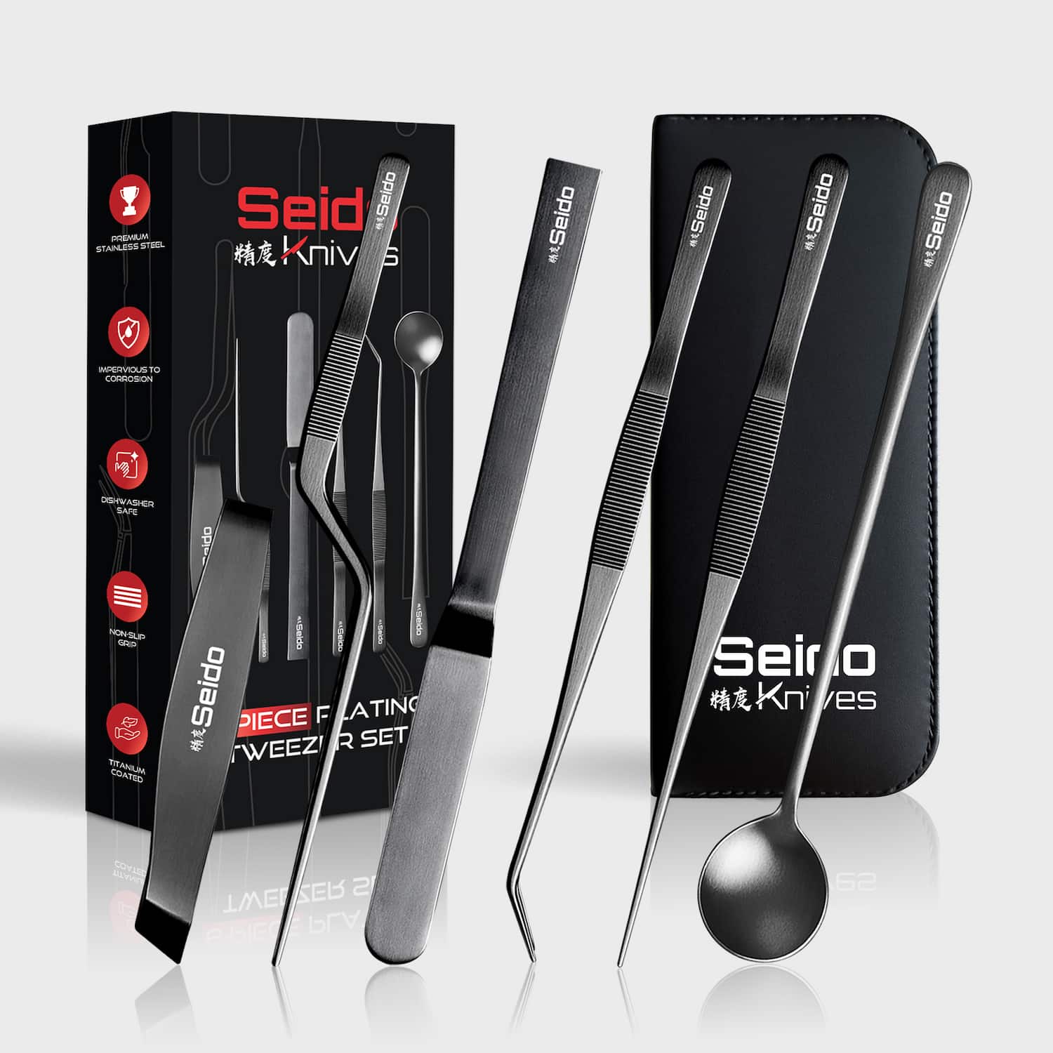 6-piece Plating Tweezer Set