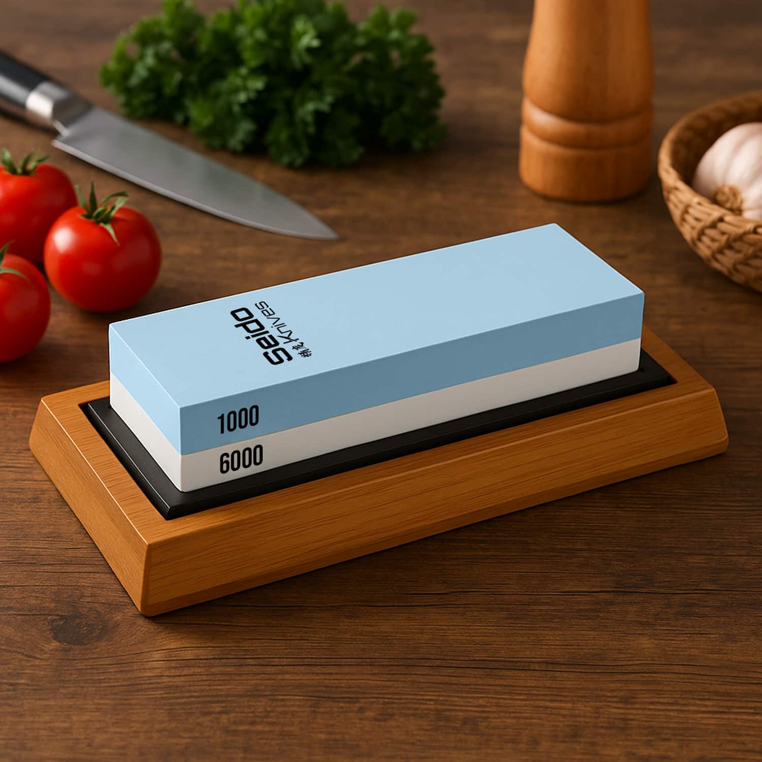 1000/6000 Grit Whetstone Knife Sharpening Stone