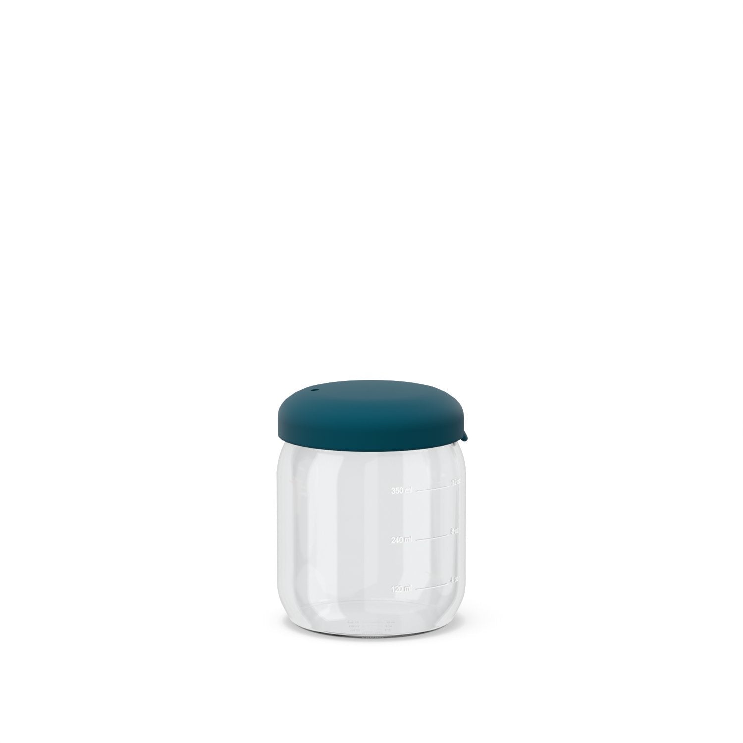 Food Storage Jar in Borosilicate Glass 12 oz - Blue Abyss