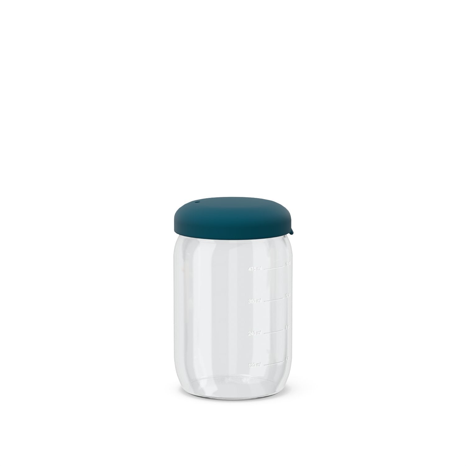 Food Storage Jar in Borosilicate Glass 17 oz - Blue Abyss