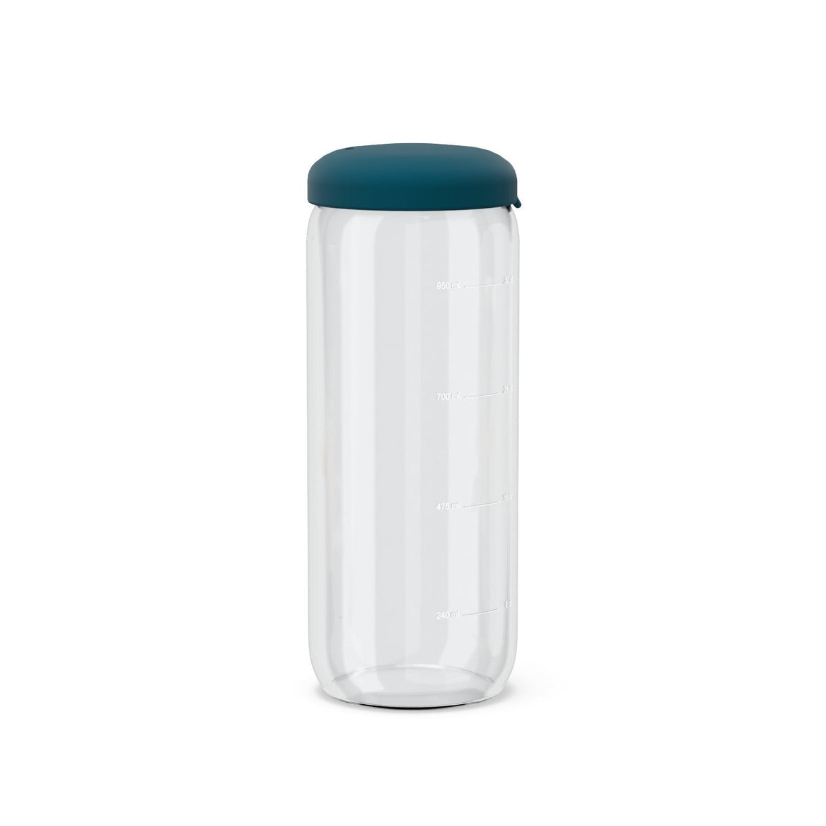 Food Storage Jar in Borosilicate Glass 34 oz - Blue Abyss