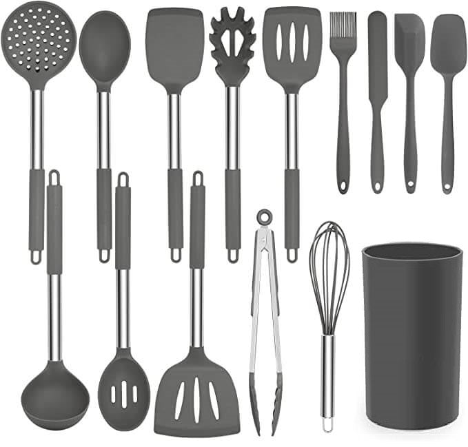 15 Piece Silicone Kitchen Utensil Set