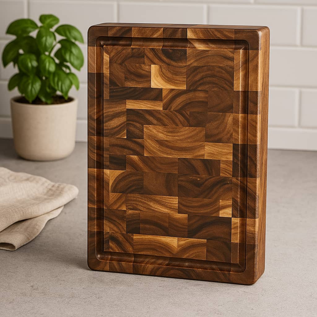 Acacia End Grain Cutting Board