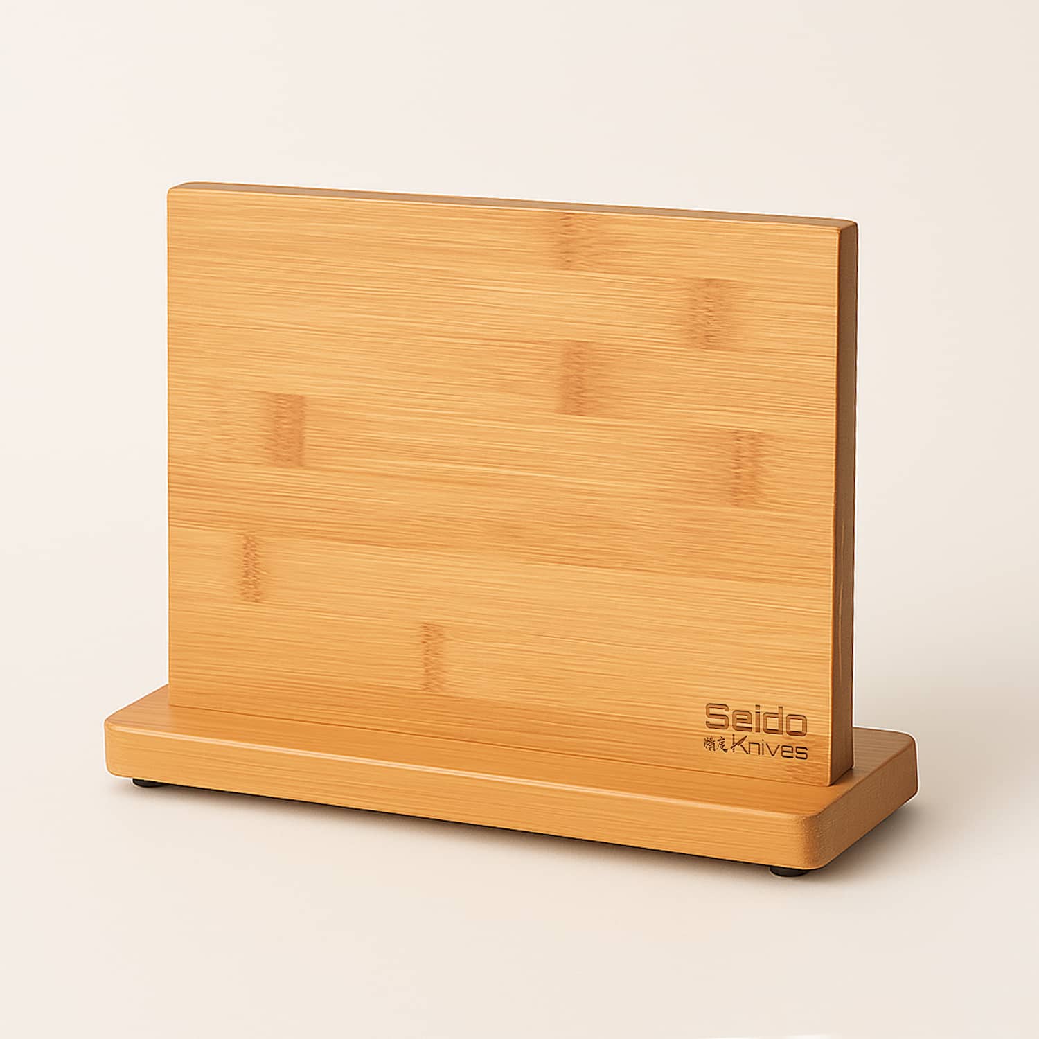 Bamboo Magnetic Knife Block