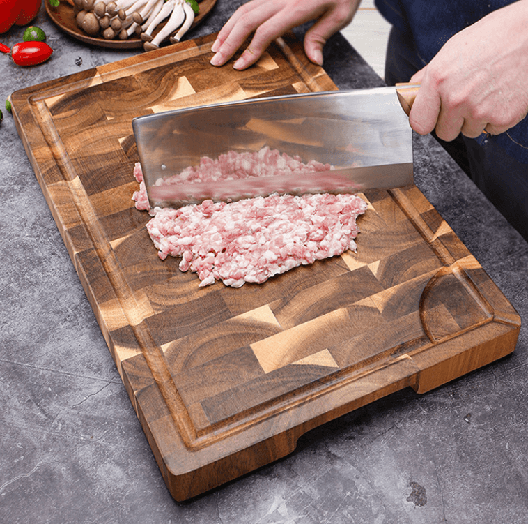 Acacia End Grain Cutting Board