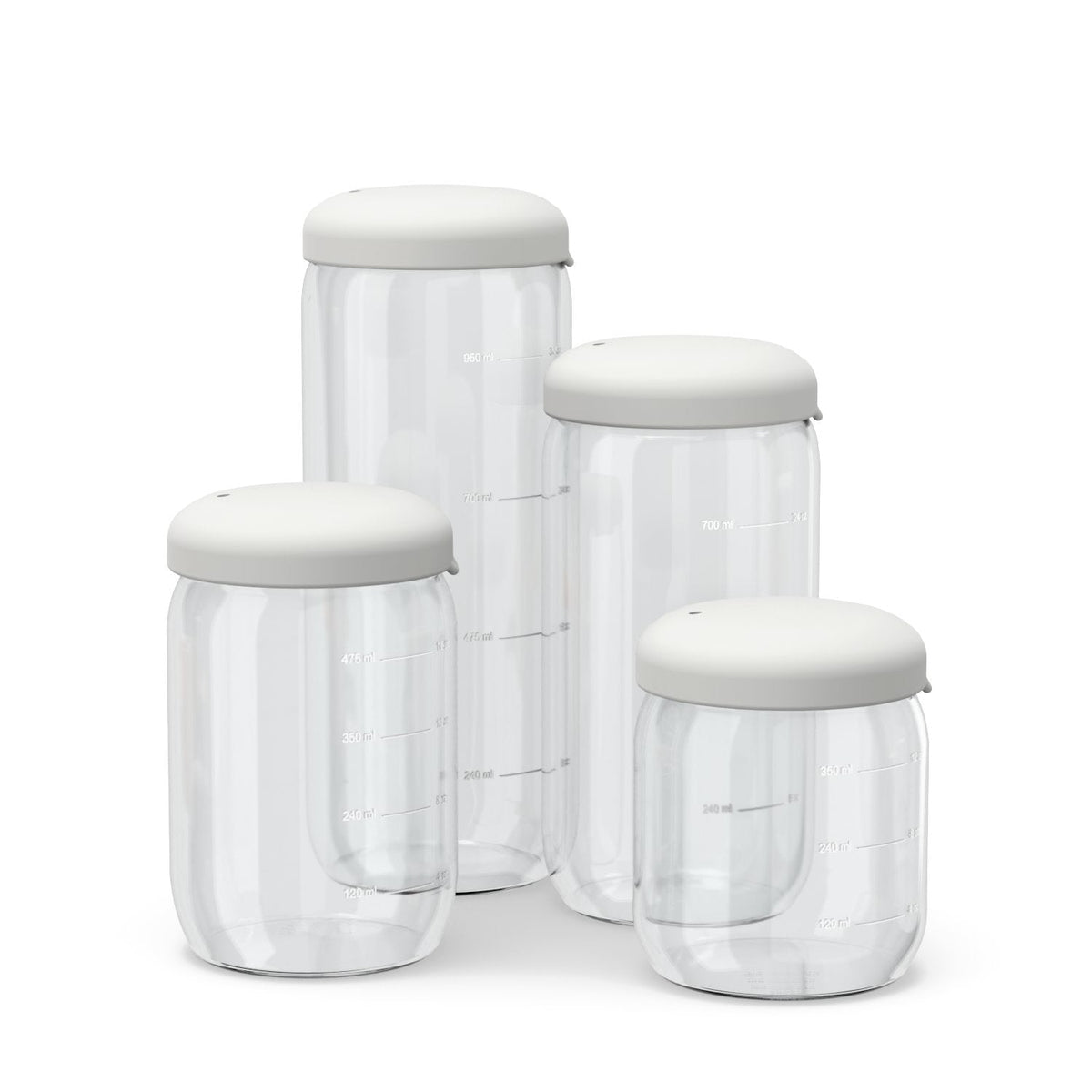 Food Storage Jar in Borosilicate Glass 25 oz - Cloud
