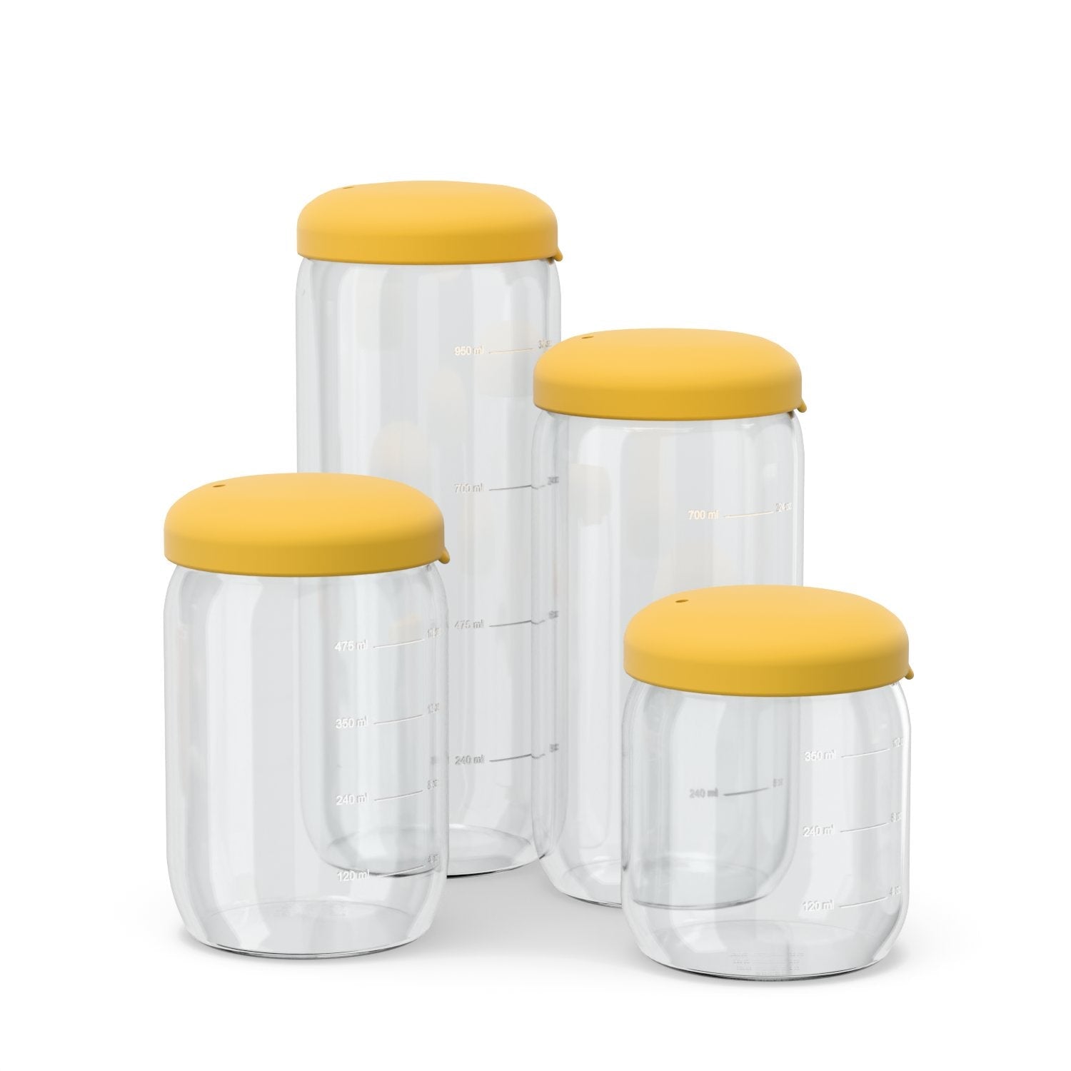 Food Storage Jar in Borosilicate Glass 12 oz - Mimosa