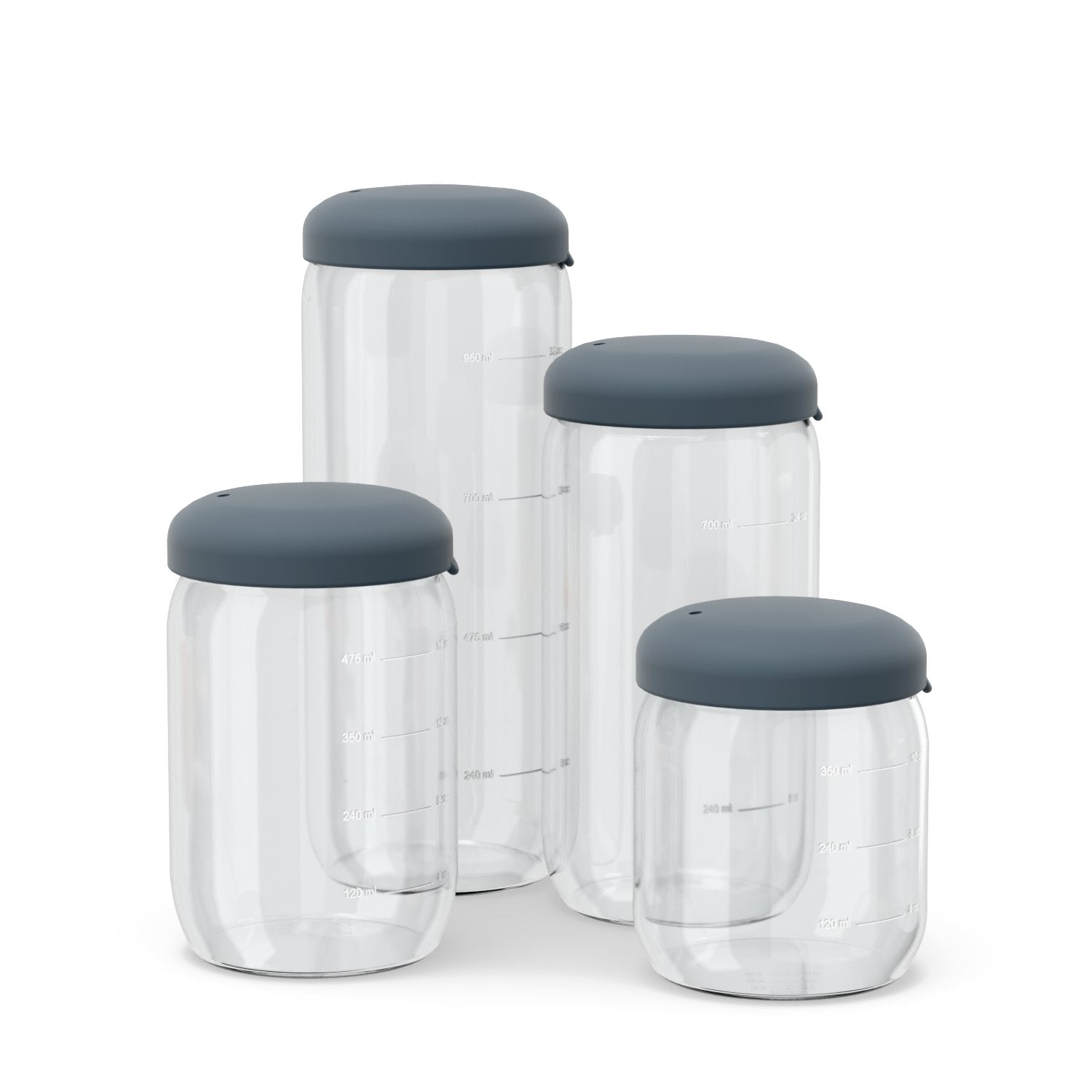 Food Storage Jar in Borosilicate Glass 12 oz - Storm
