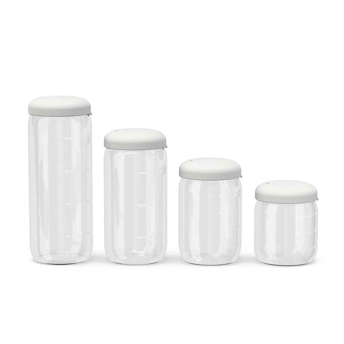 Food Storage Jar in Borosilicate Glass 25 oz - Cloud