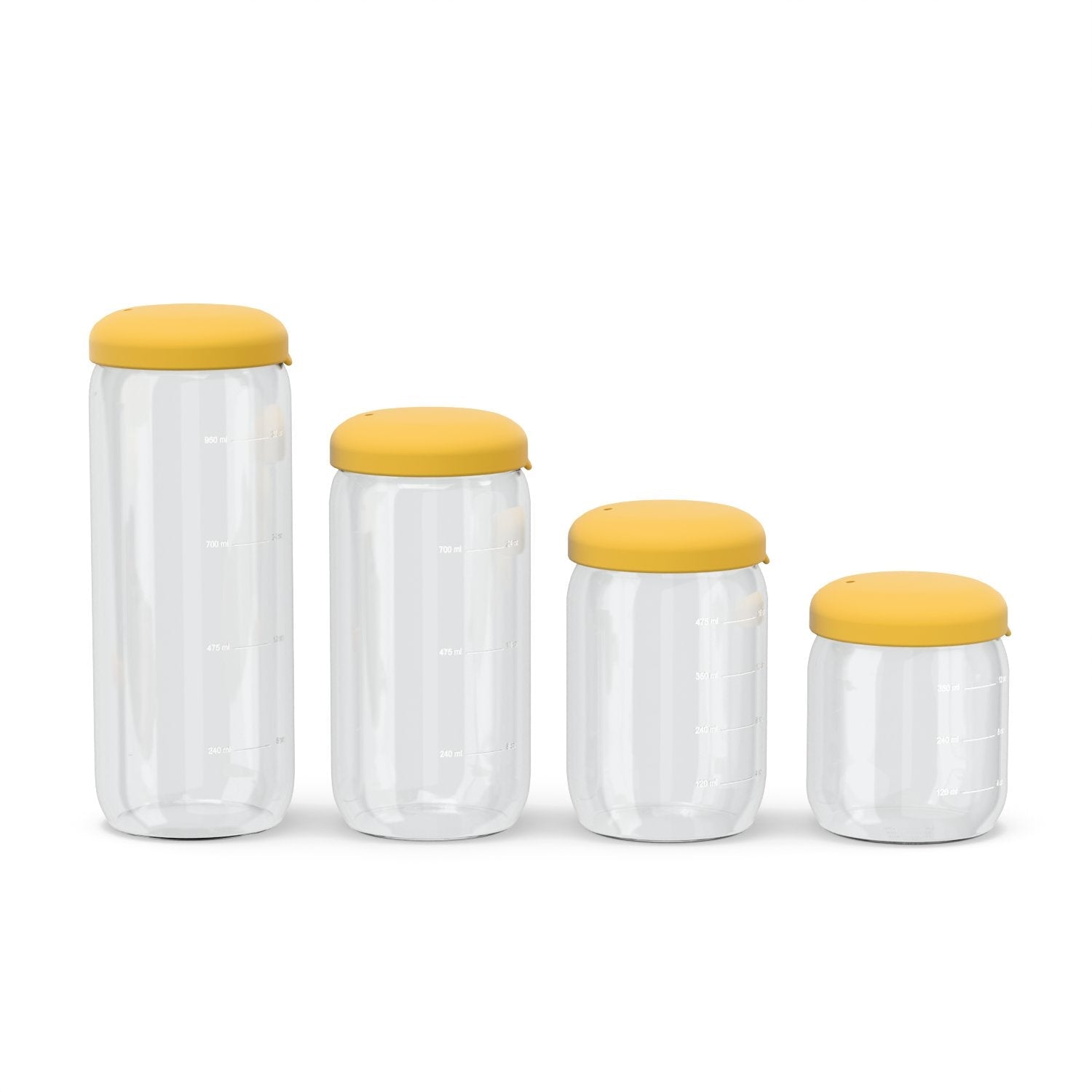 Food Storage Jar in Borosilicate Glass 12 oz - Mimosa