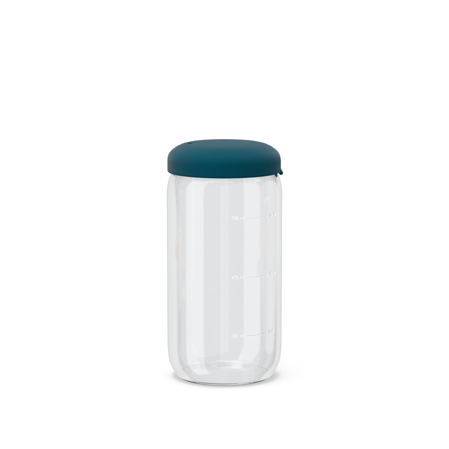 Food Storage Jar in Borosilicate Glass 25 oz - Blue Abyss