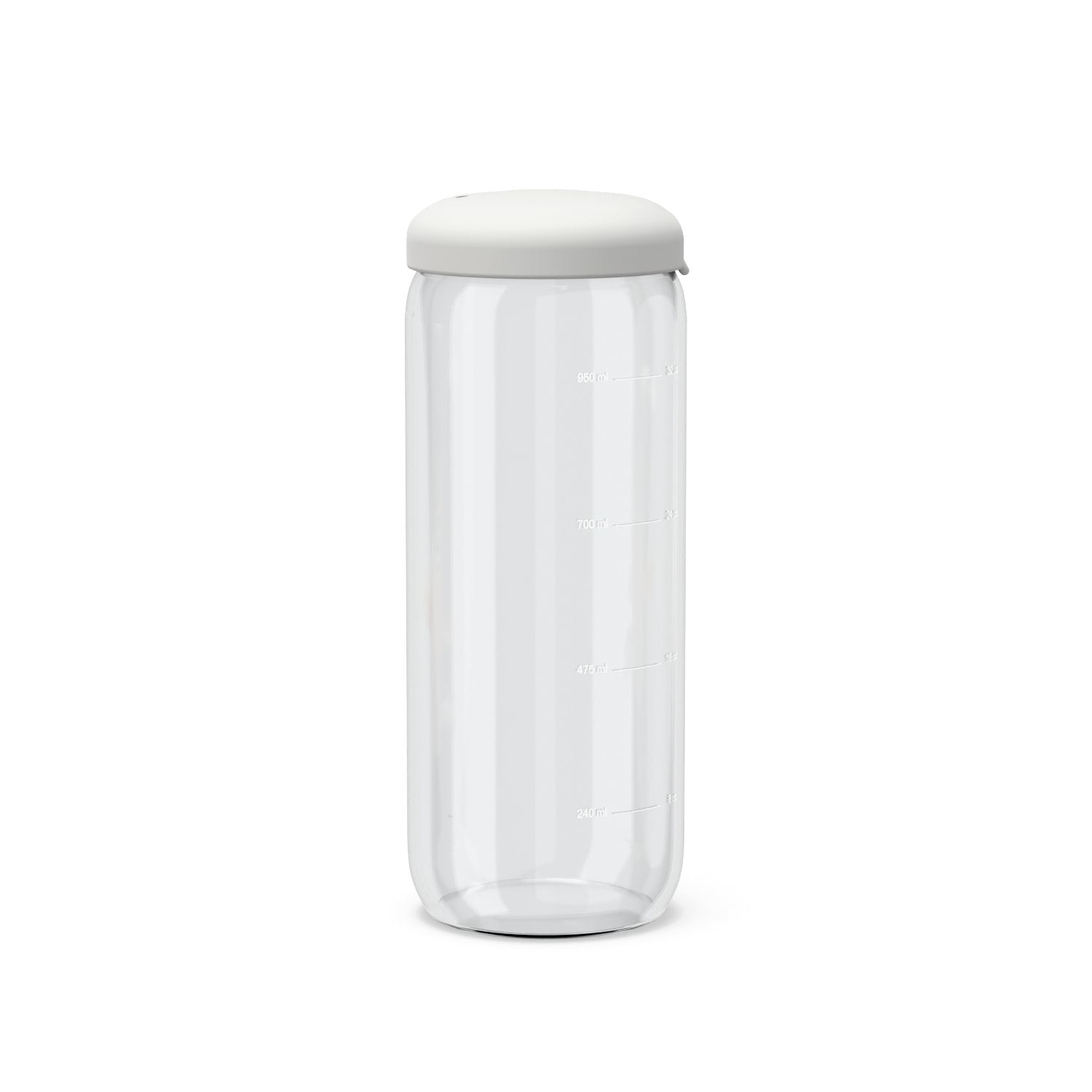 Food Storage Jar in Borosilicate Glass 34 oz - Cloud